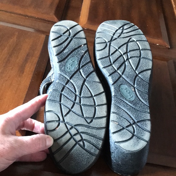 Women’s size 10 b.o.c Black leather clogs BC3215 G8 - Picture 9 of 9